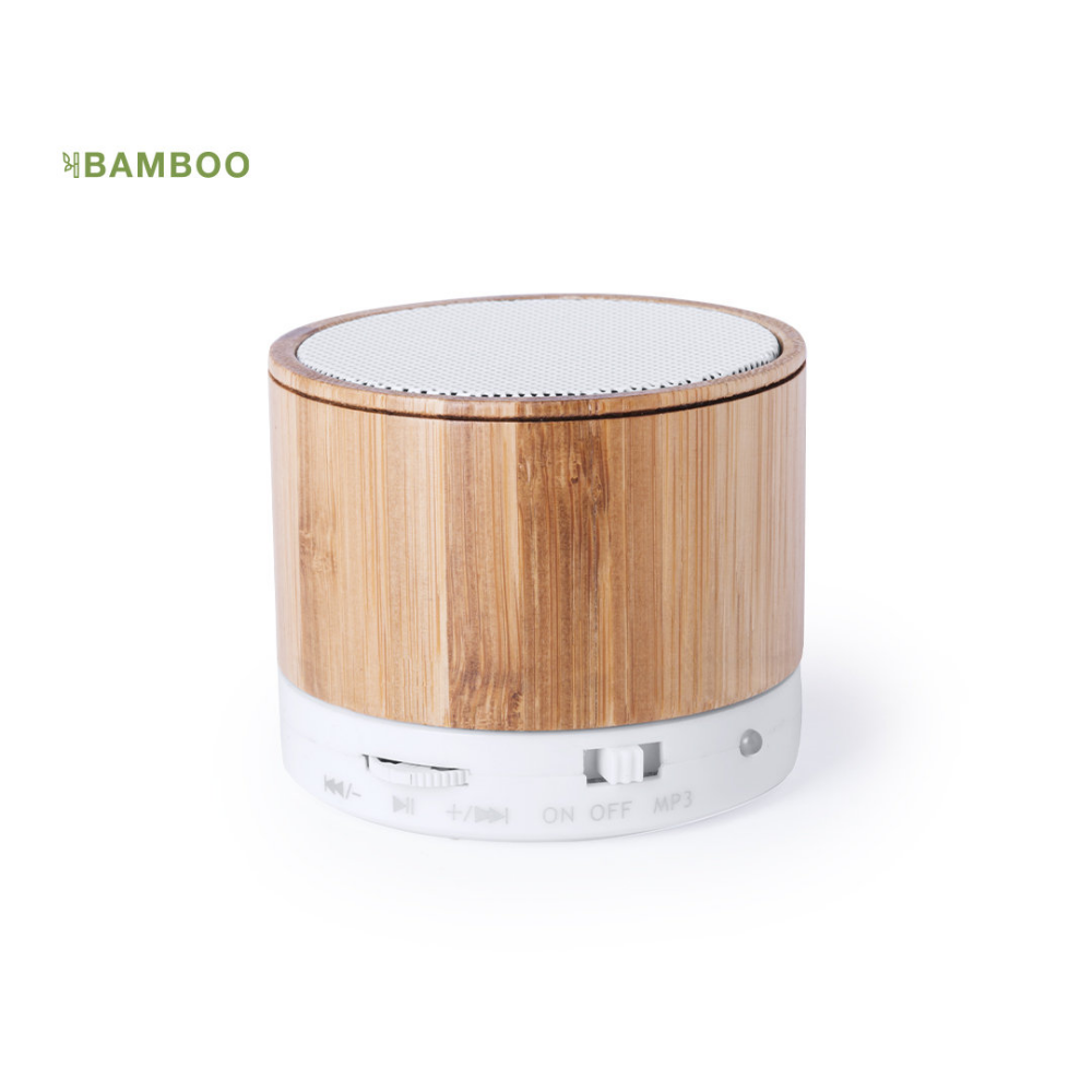 Altavoz Bluetooth Compacto de Bambú - Arroba de los Montes