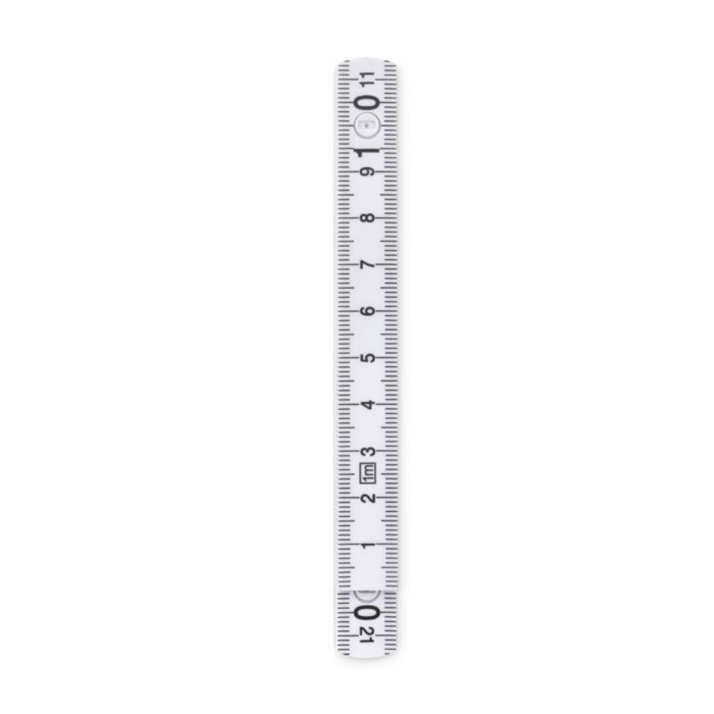 A carpenter's ruler made of fiberglass that can be folded for easy storage and transport - Beaminster