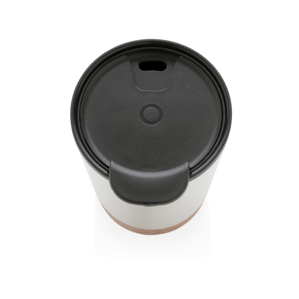 Doppelwandige Isolierkaffeetasse mit Korkdetail - Dierdorf 