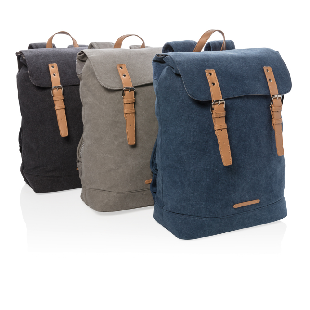 Durable Canvas Travel Backpack with Laptop Section - Hartland