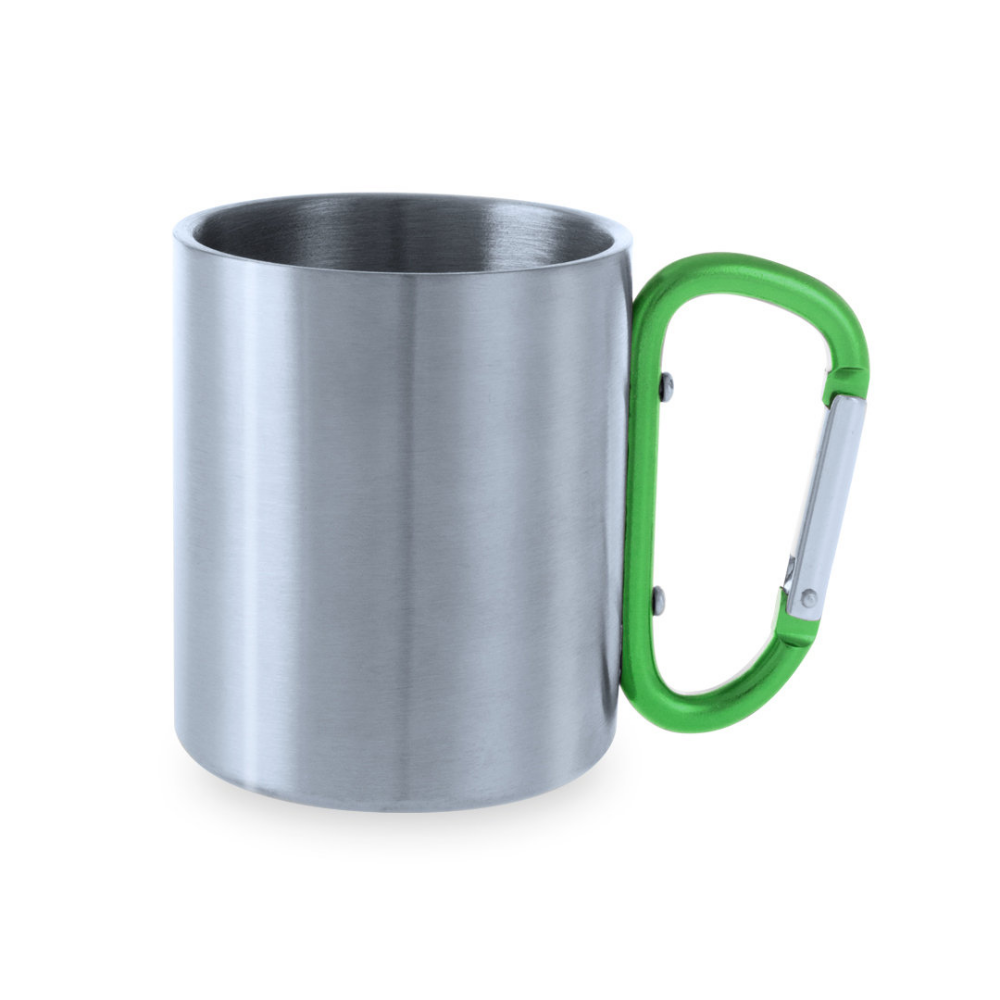 Stainless Steel Carabiner Handle Mug - Upchurch