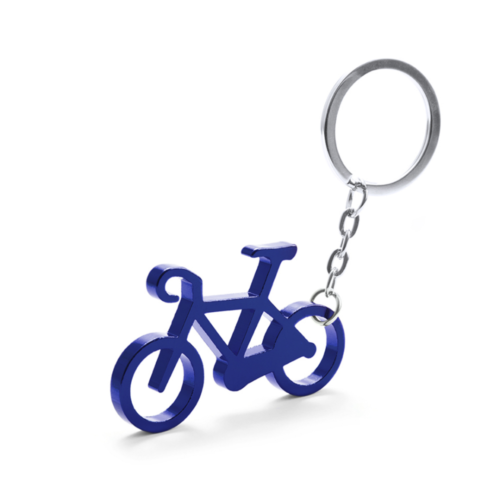 Aluminum Bicycle Shaped Keychain - Sherborne St John