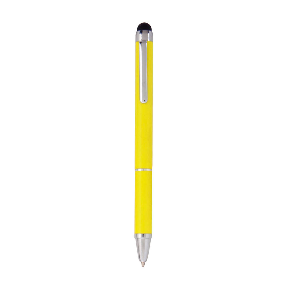 Bolígrafo de punta de bola con cuerpo de aluminio de acabado metálico - Santed