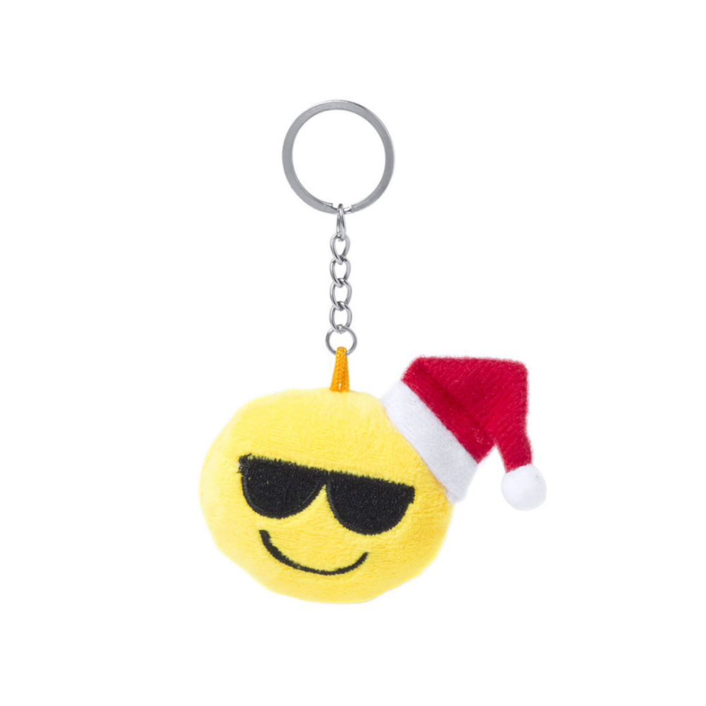 Cheerful Christmas Emoji Plush Keychain - Royal Tunbridge Wells