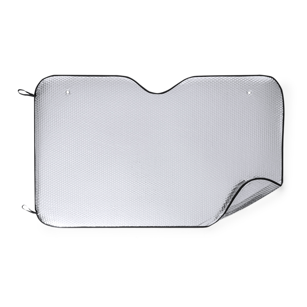 Metallic Silver Aluminum Sunshade with Bubble - Knockholt