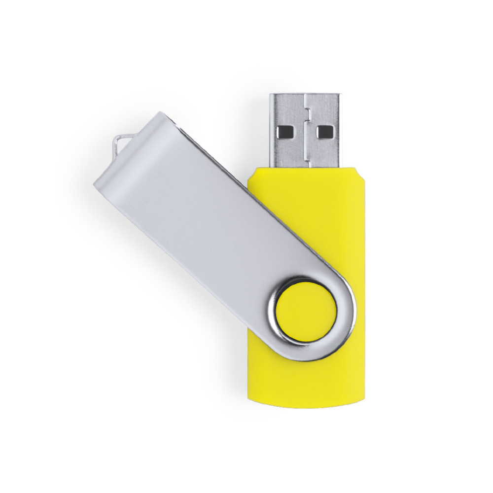 Chiavetta USB da 32GB con meccanismo a torsione e clip in metallo - Galgagnano