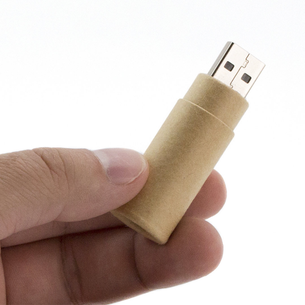 Memoria USB de cartón reciclado de 16GB - Mairena del Aljarafe