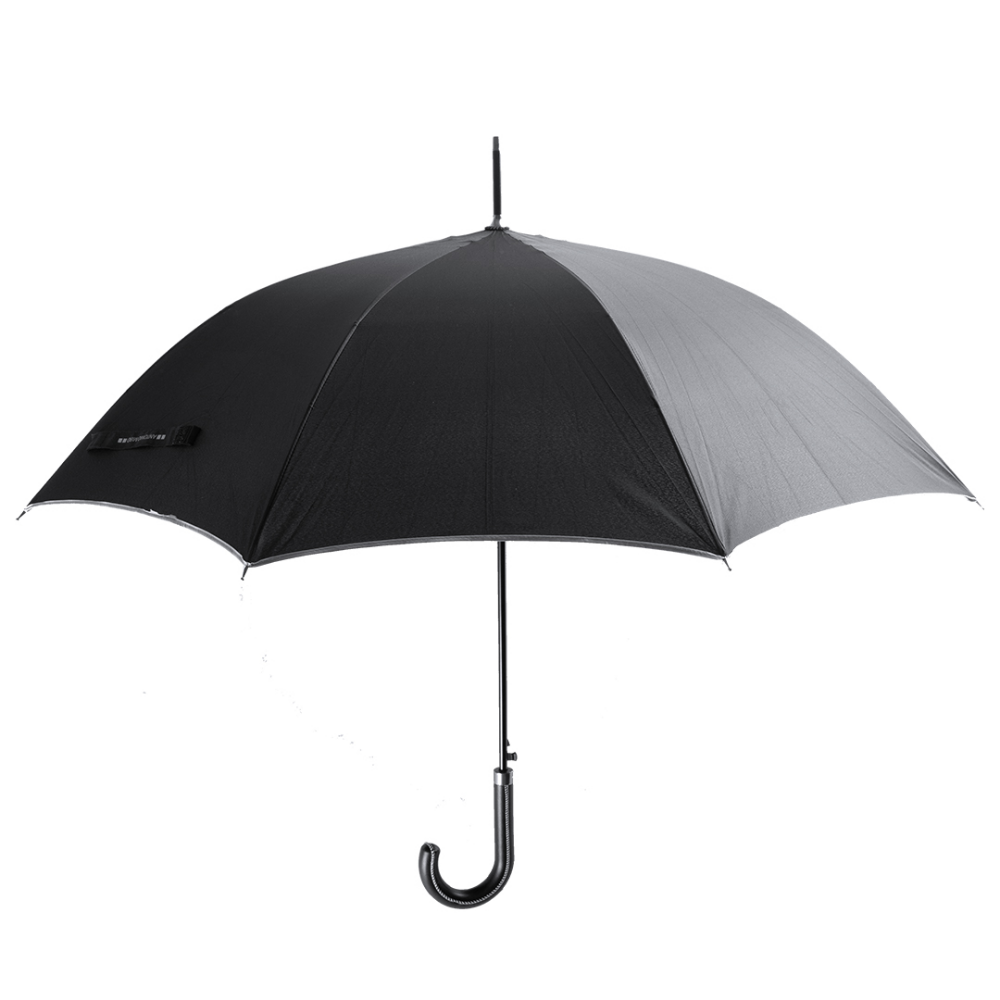 Regenschirm bedrucken XL schwarz 120 cm - Kubashima