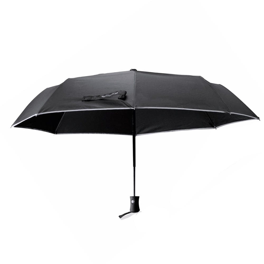 Parapluie noir personnalisé 95 cm protection anti tempête - Maxime