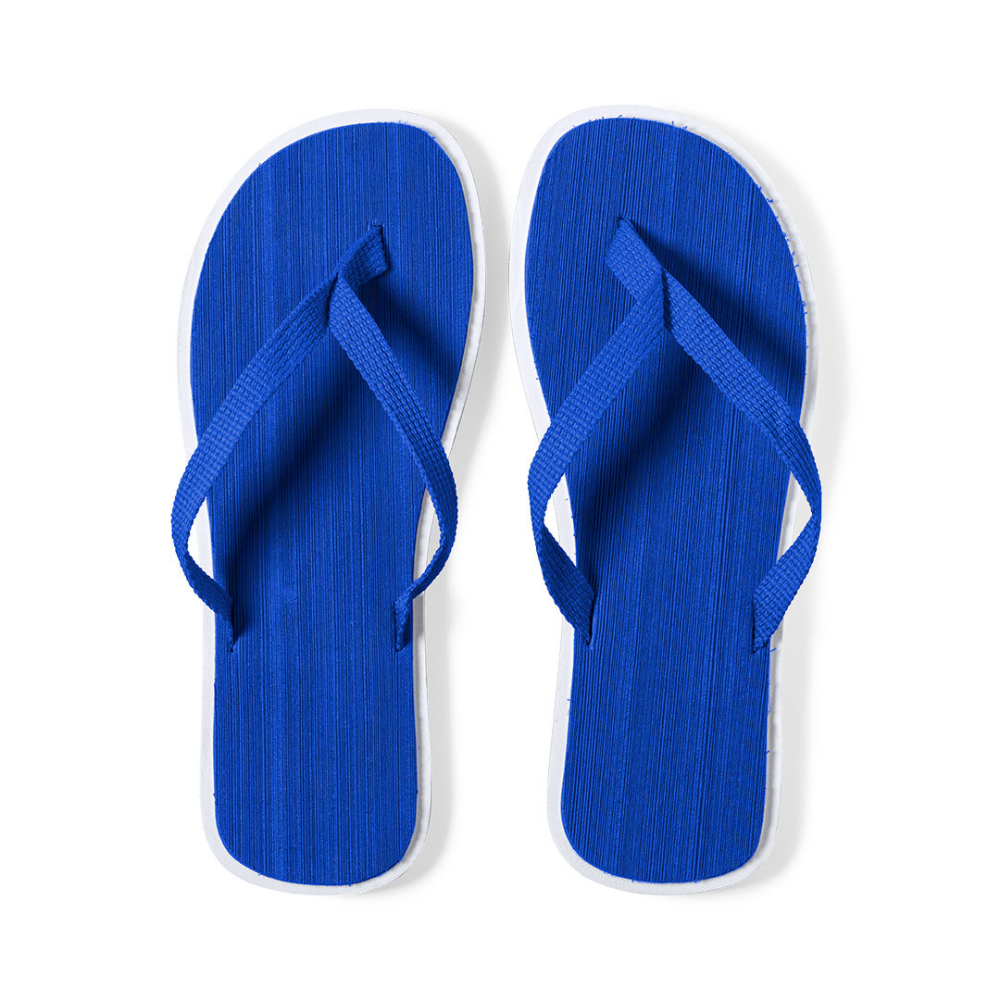 Two-tone flip-flops with a thick sole - Monmore Green