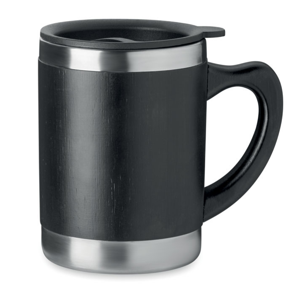 Un mug thermos personnalisé avec une photo