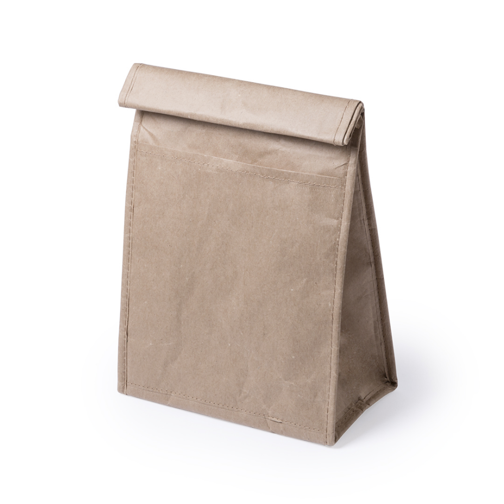 A thermal bag made of moisture-resistant paper with an aluminum interior. - Nuneaton