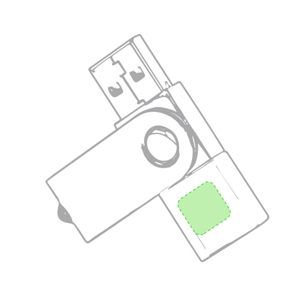 Memoria USB de 16GB con Logotipo Iluminado y Mecanismo de Giro - Navardún
