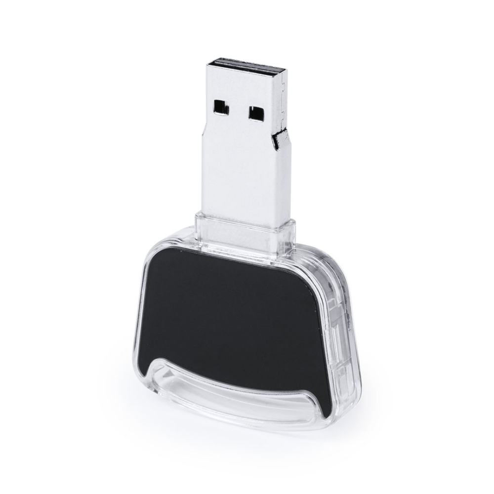 USB Stick bedrucken mit leuchtendem Logo Autoschlüssel 16 GB - Litschi