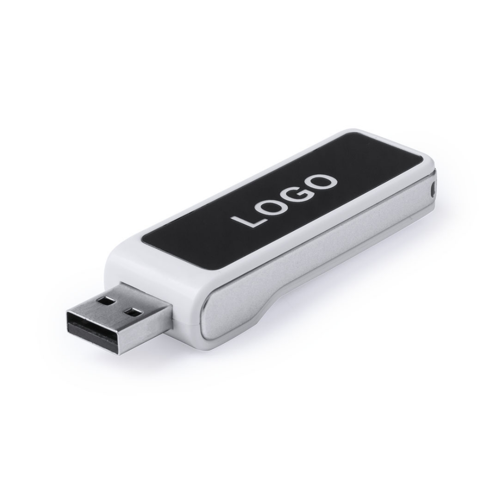 USB Stick bedrucken mit leuchtendem Logo 16 GB - Mandarine