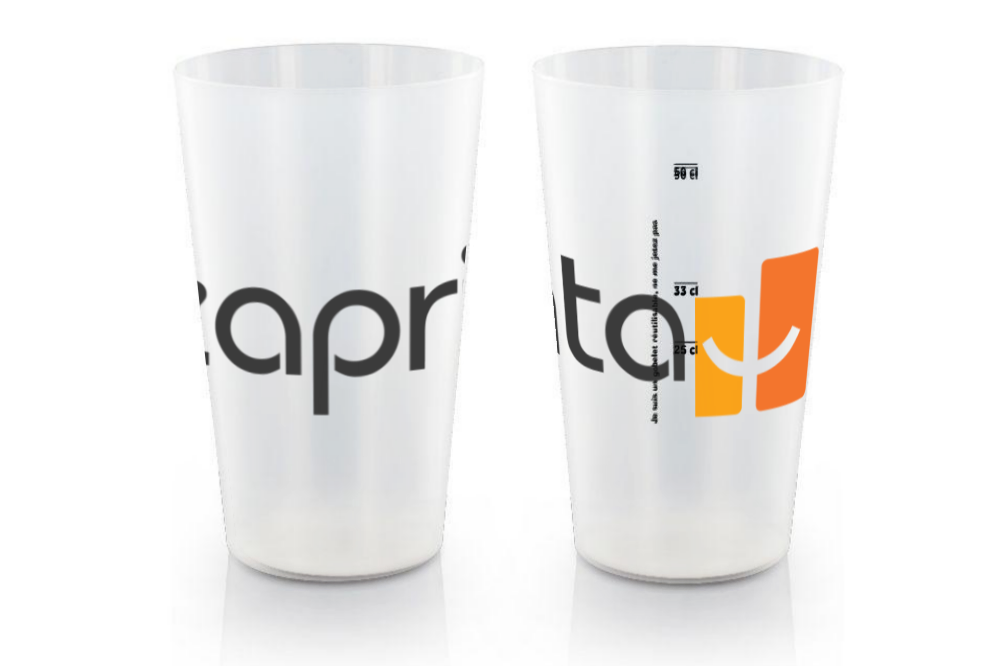 Customized reusable plastic cup 60cl - San Diego