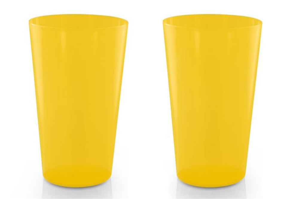 Bicchiere di plastica riutilizzabile da 60cl personalizzato a colori - Baltimora
