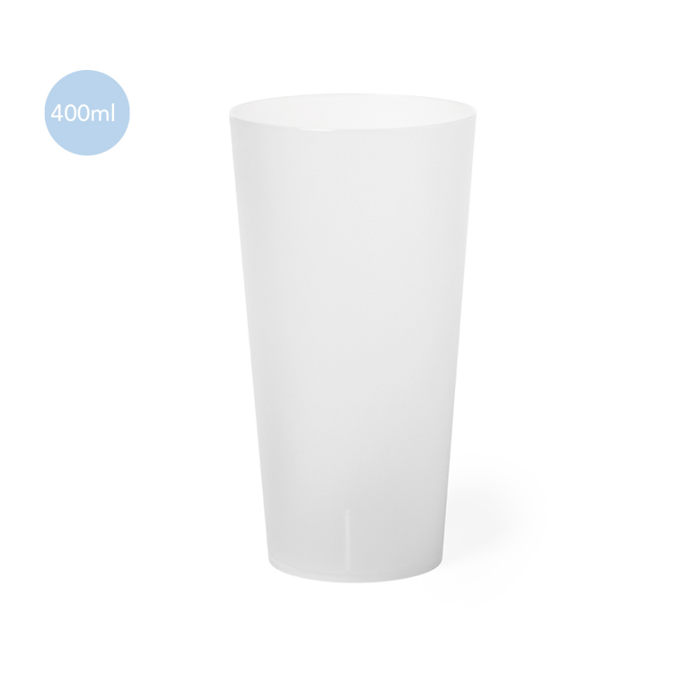 Eco-Friendly Frosted 400ml PP Cup - Groombridge