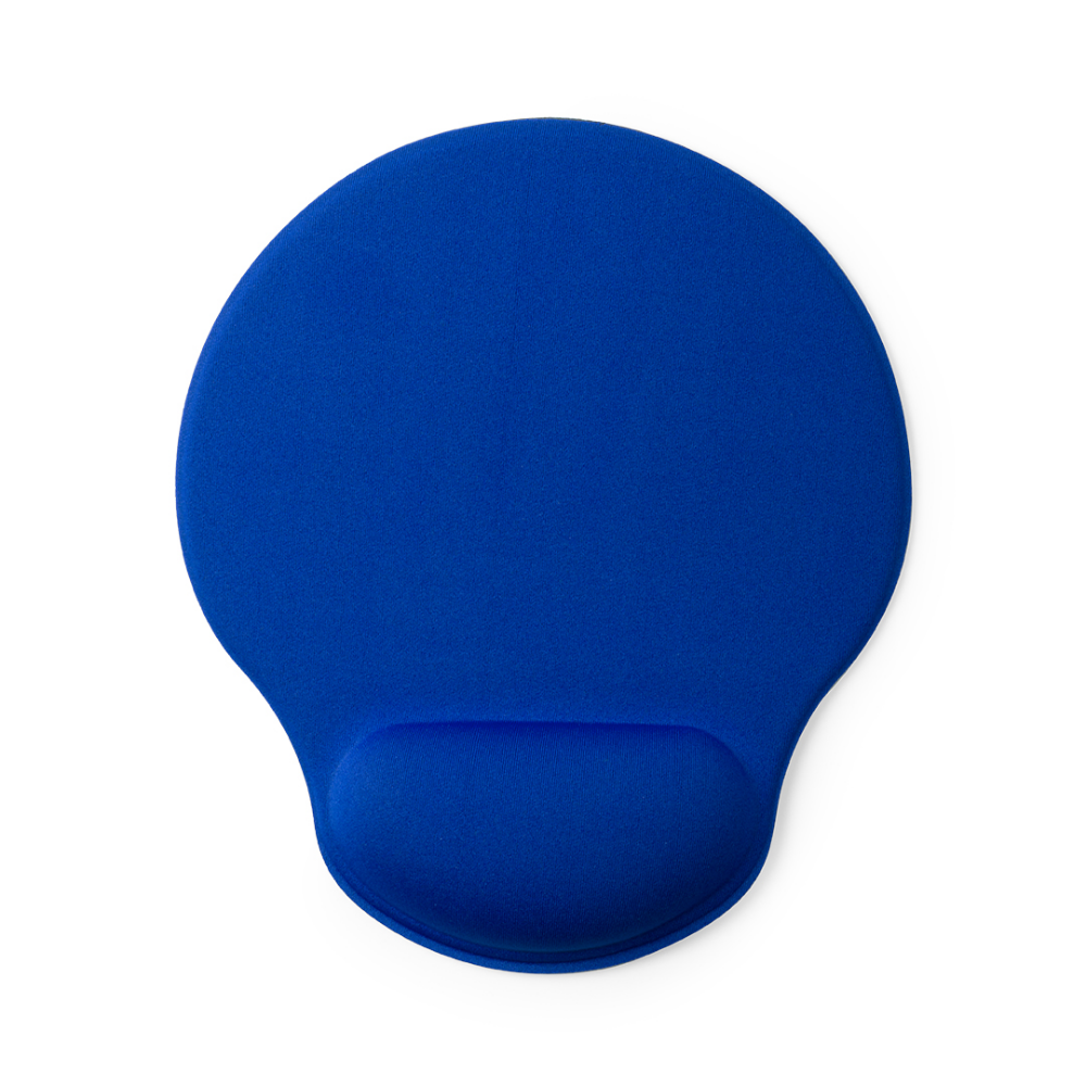 Mouse pad de poliéster suave con base de silicona antideslizante y reposamuñecas acolchado - Solihull