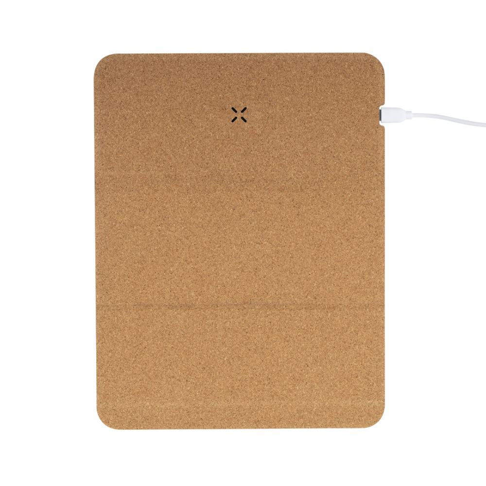Mousepad bedrucken ökologisch aus Kork mit Smartphone-Ladegerät 26,5x20,5 cm - Moldavit