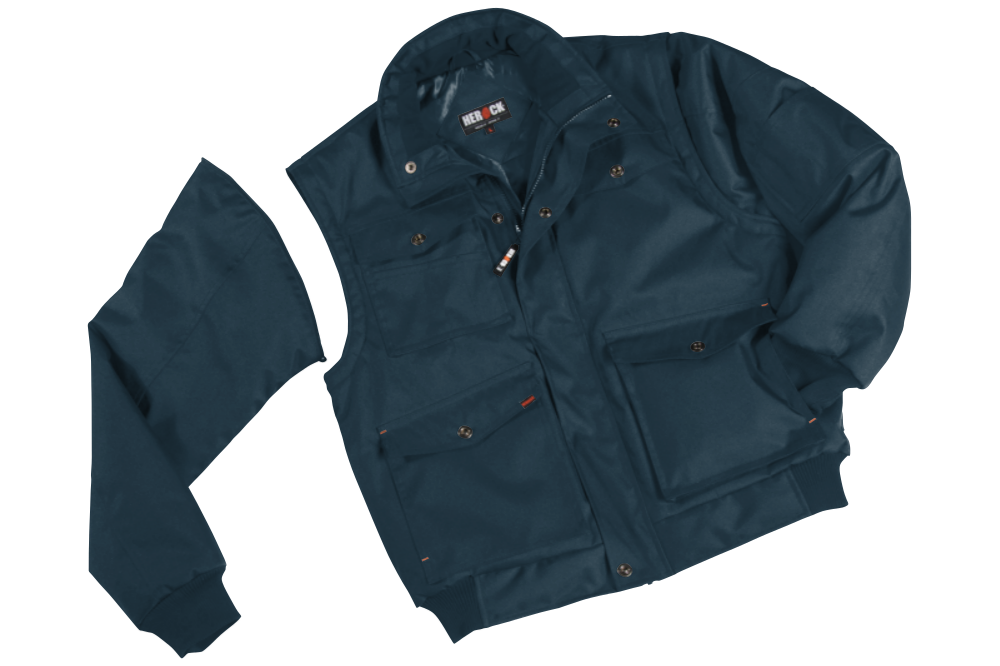 Multi-Pocket Breathable Windproof Jacket with Detachable Sleeves - Carlton
