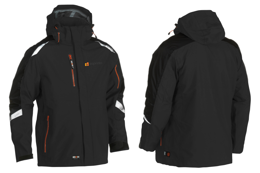 Technical Laminated Weatherproof Jacket with Detachable Hood - Crawley
