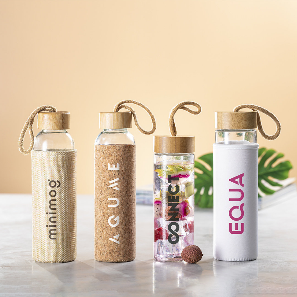 Eco-Friendly Bamboo and Glass Water Bottle - Shaftesbury