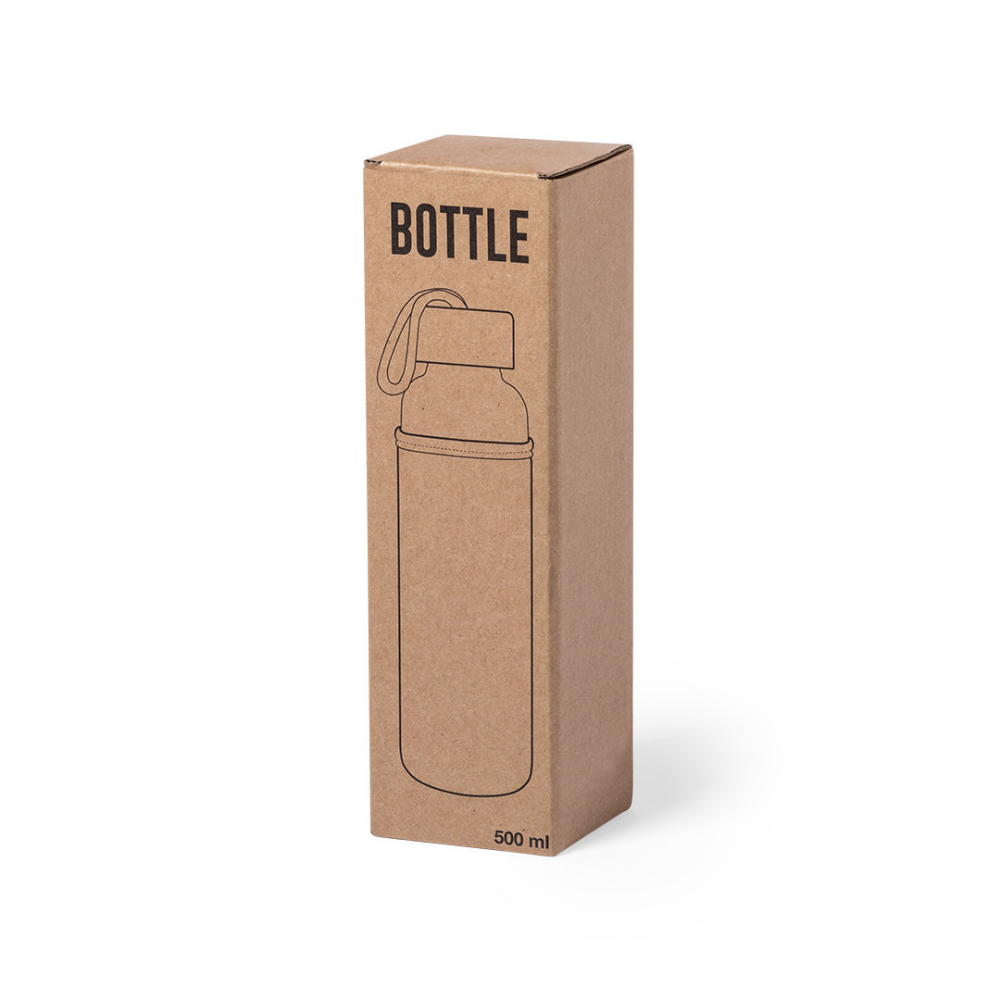 Bottiglia d'acqua in bamboo e vetro eco-compatibile - Ruino