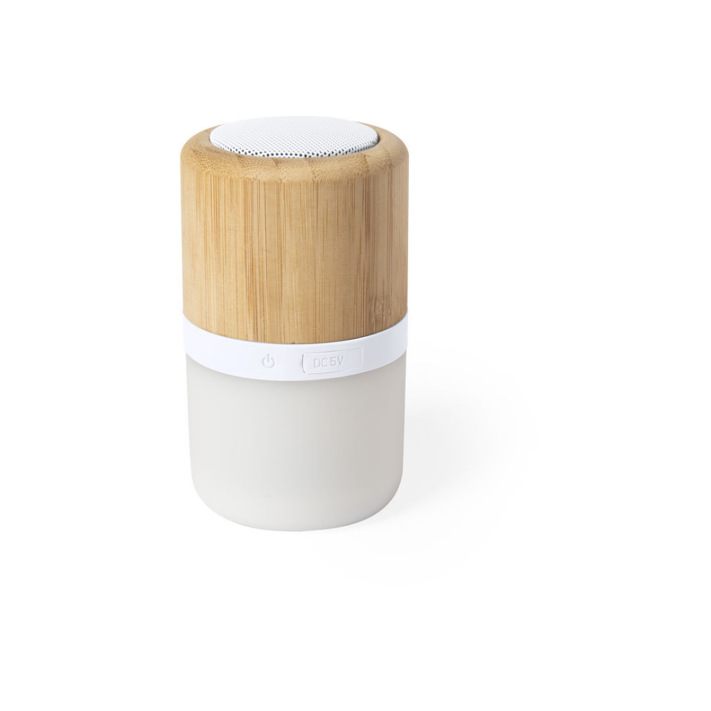 Altoparlante Bluetooth Bamboo Nature Line con Tecnologia LED Intelligente - Siena