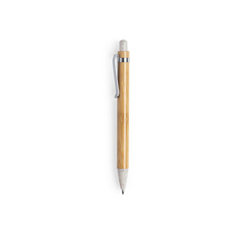 This is a Nature Line ball pen made of bamboo, with a tip made from wheat straw. - Jacksdale