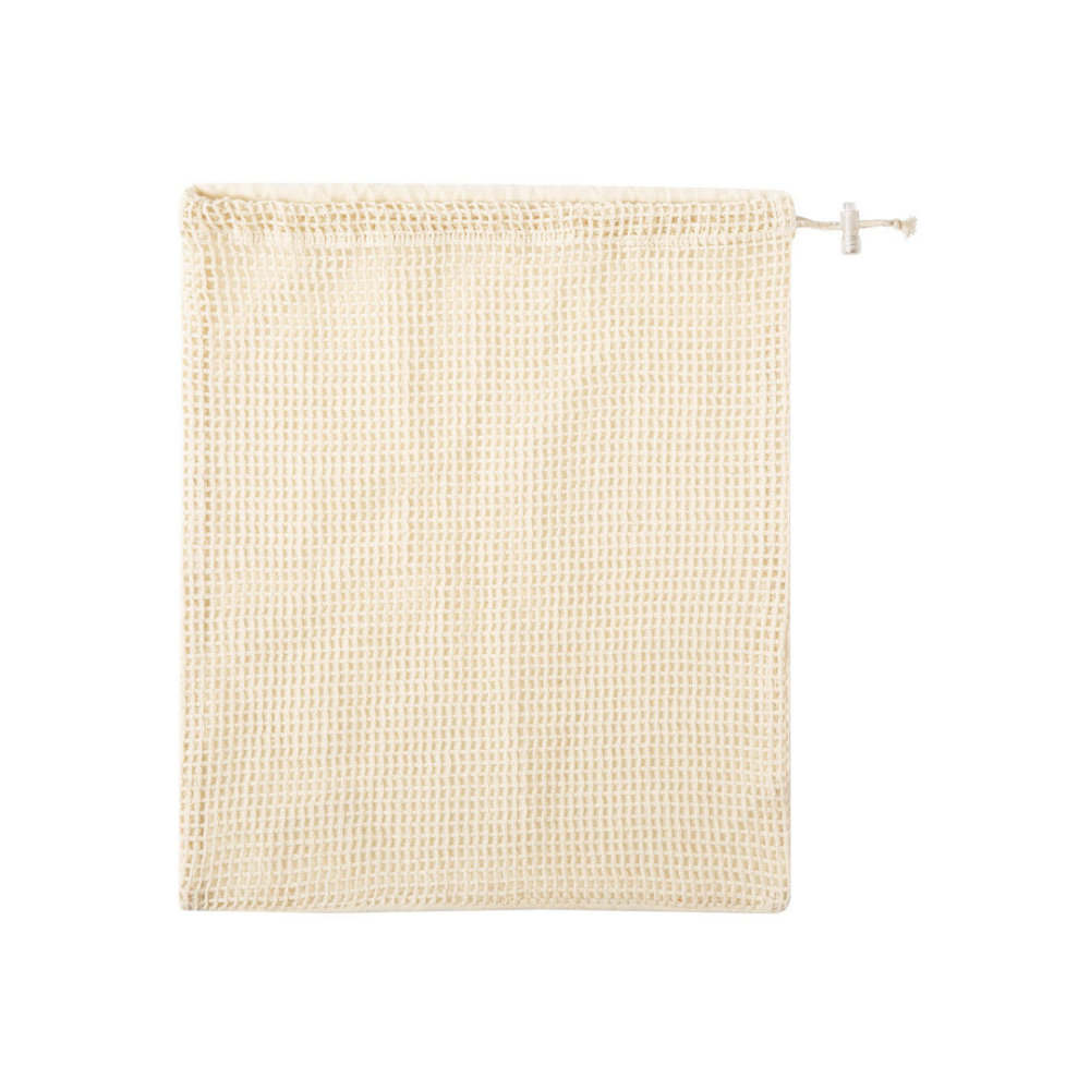 Nature Line Cotton Mesh Bag with String Closure - Bervie