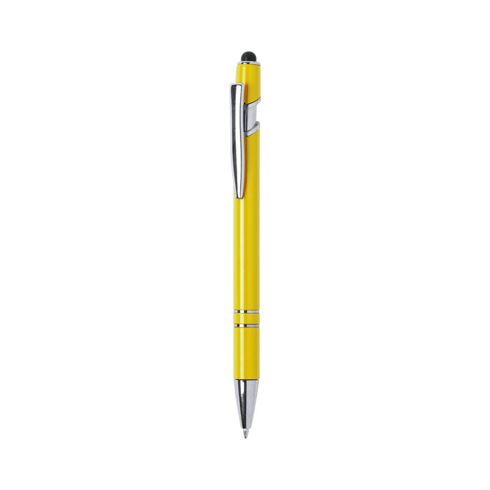 Ballpoint pen with push-up mechanism and metal clip - Inverurie