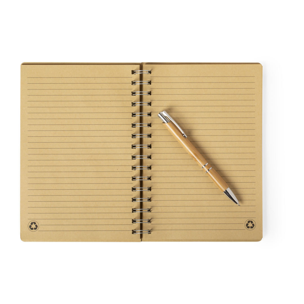 Set Eco-Amigable de Cuaderno y Bolígrafo de Bambú - Murillo de Gállego