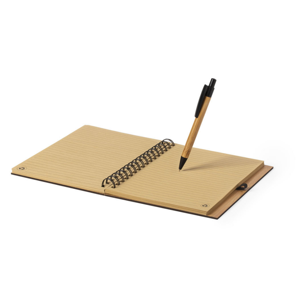 Eco-Friendly Bamboo Notebook and Ball Pen Set - Shrewsbury
