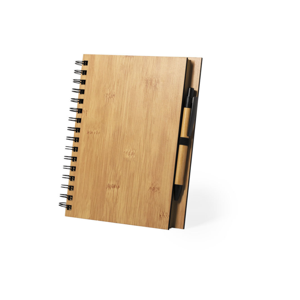 Set Eco-Amigable de Cuaderno de Bambú y Bolígrafo - Malgrat de Mar