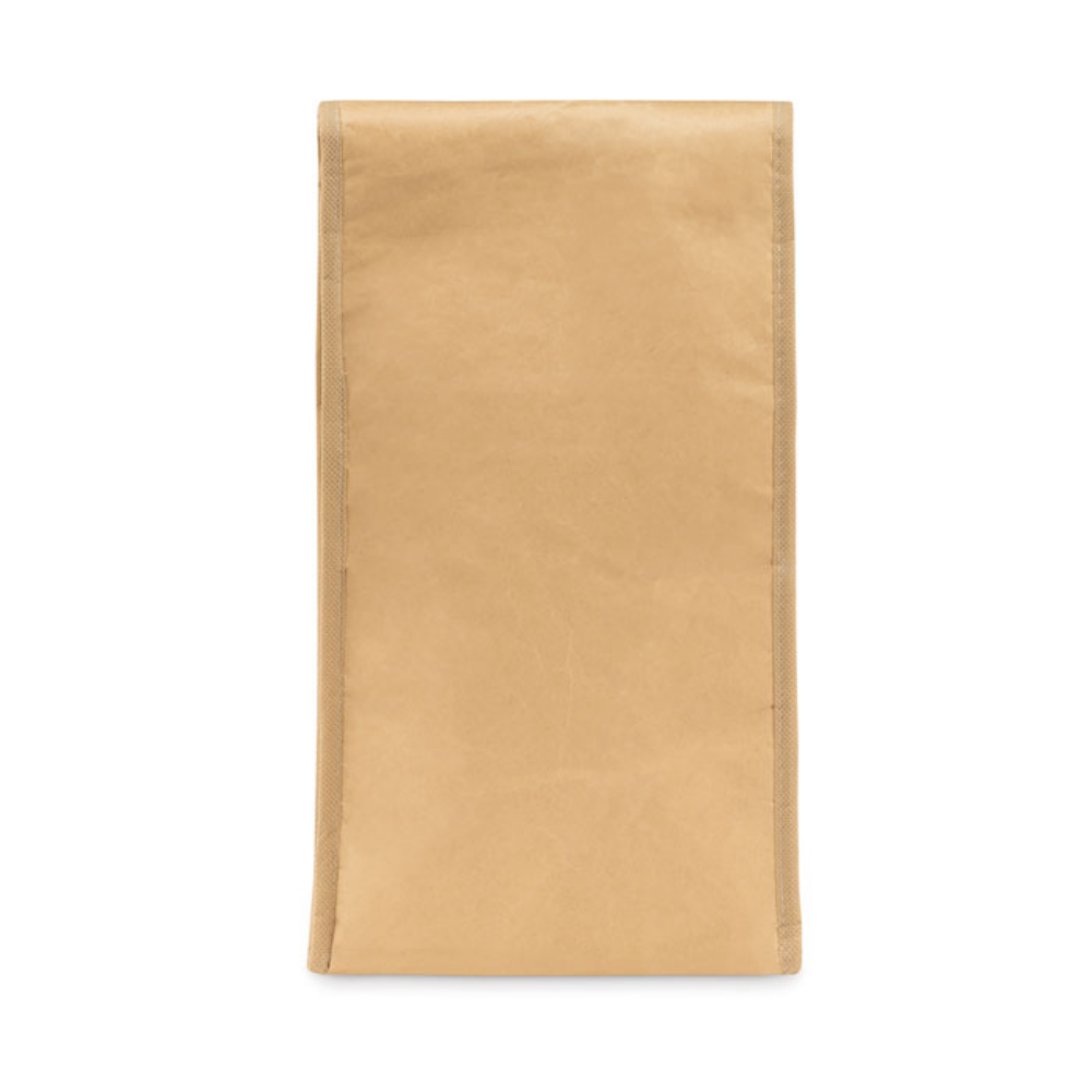Bolsa de almuerzo aislante de papel tejido con bolsillo frontal - Campillo de Aragón