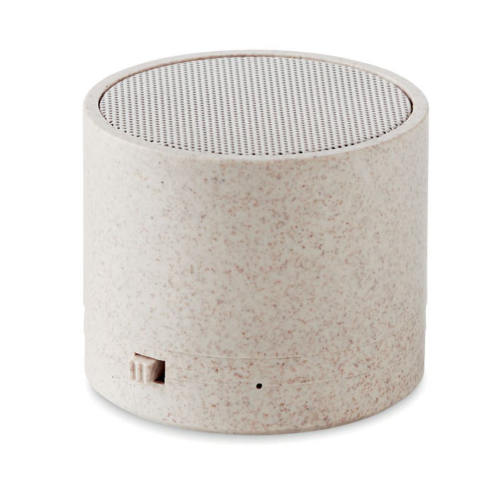 Wireless speaker made of wheat straw and ABS material, with an LED light. - Farnborough