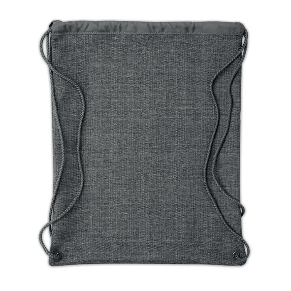 Heathered Polyester Drawstring Bag - Allington