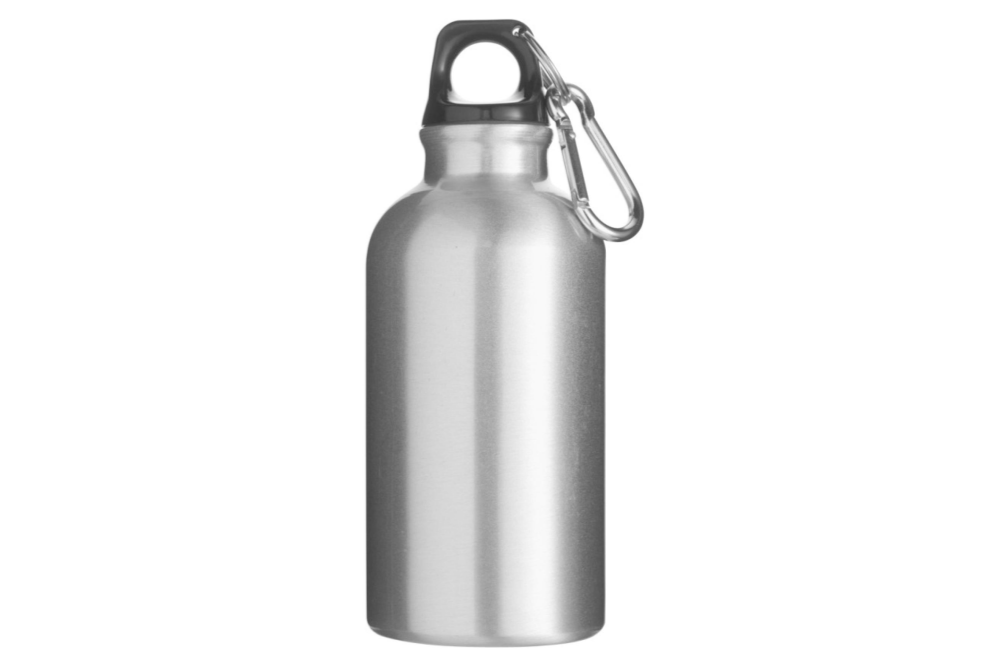 Aluminium Water Bottle with Carabiner Clip Attachment - Aylesby - Bromborough