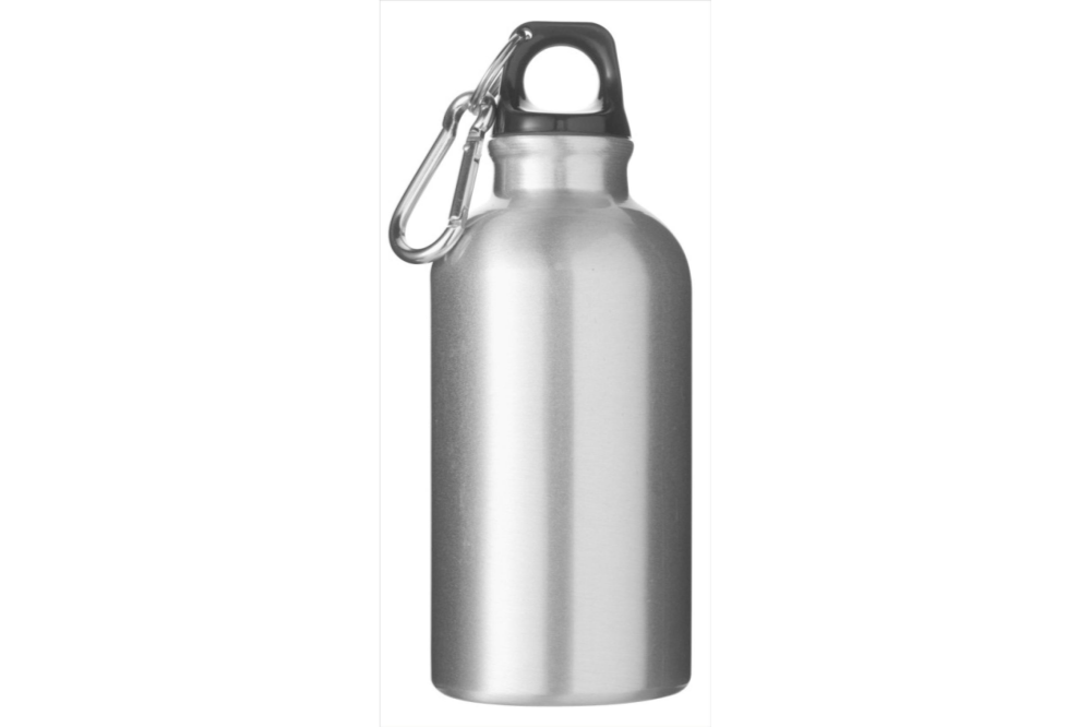 Aluminium Water Bottle with Carabiner Clip Attachment - Aylesby - Bromborough