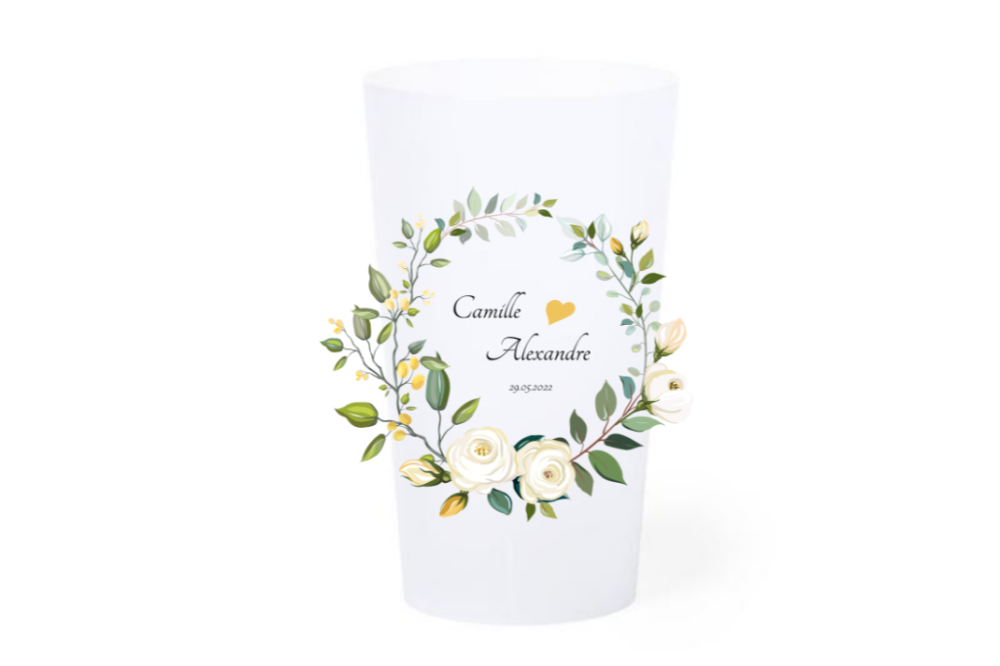 Customized wedding goblet 33 cl - Love