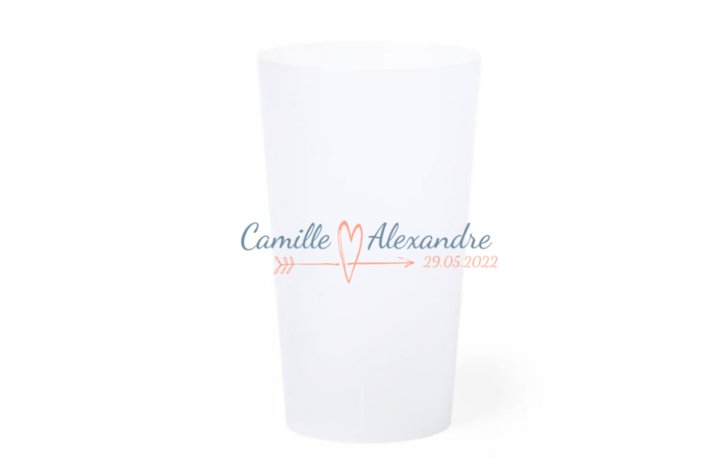 Personalized wedding goblet 33 cl - Romeo