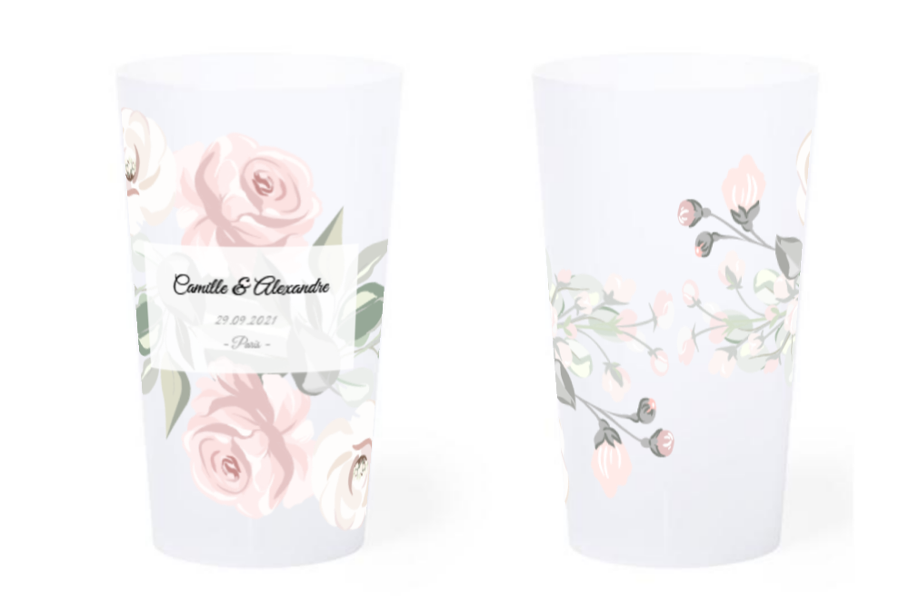 Customized wedding goblet 33 cl - Andromache