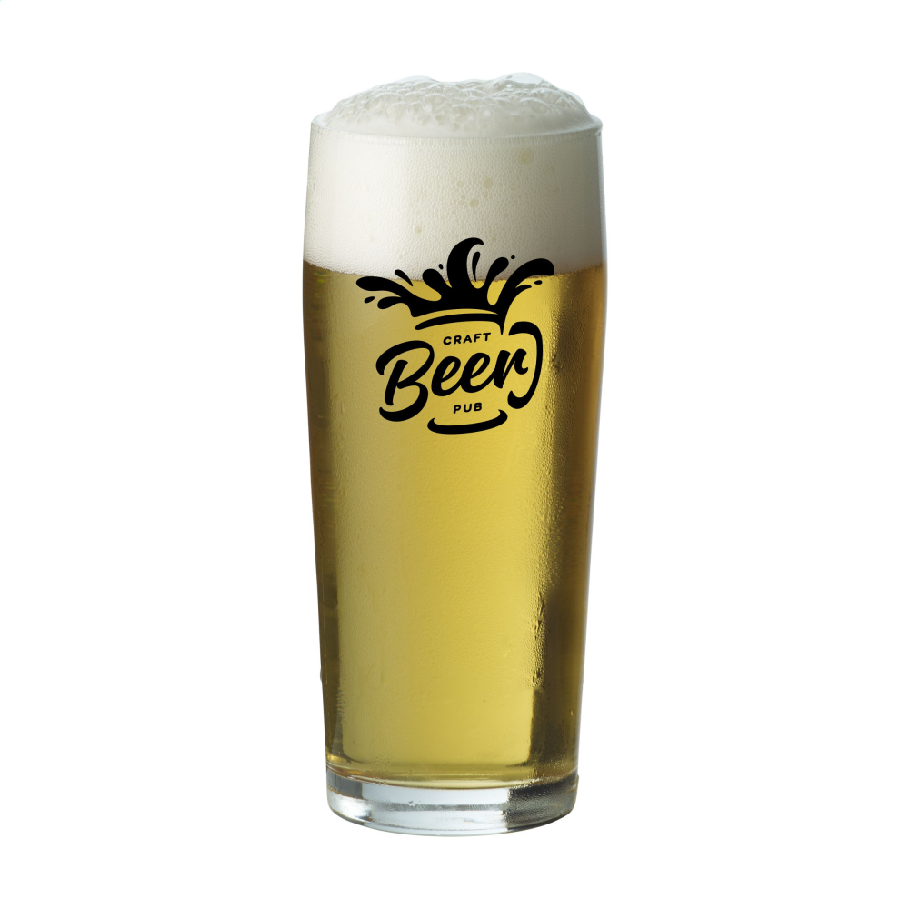 Verre à bière personnalisé classique en verre 180 ml - Tazenat