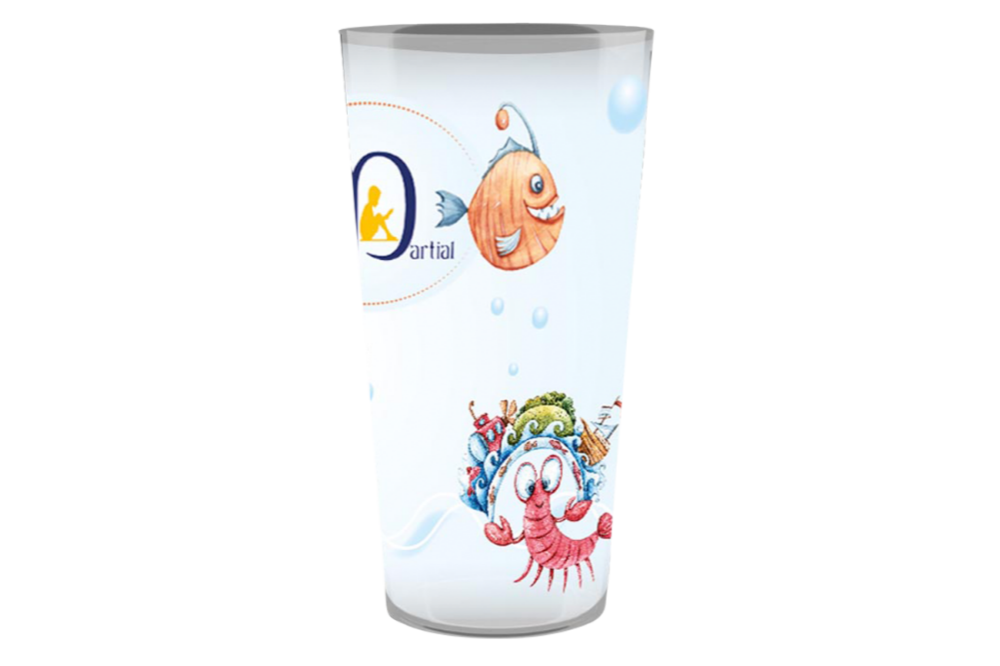 Personalized school cup with name 33 cl - Marine world