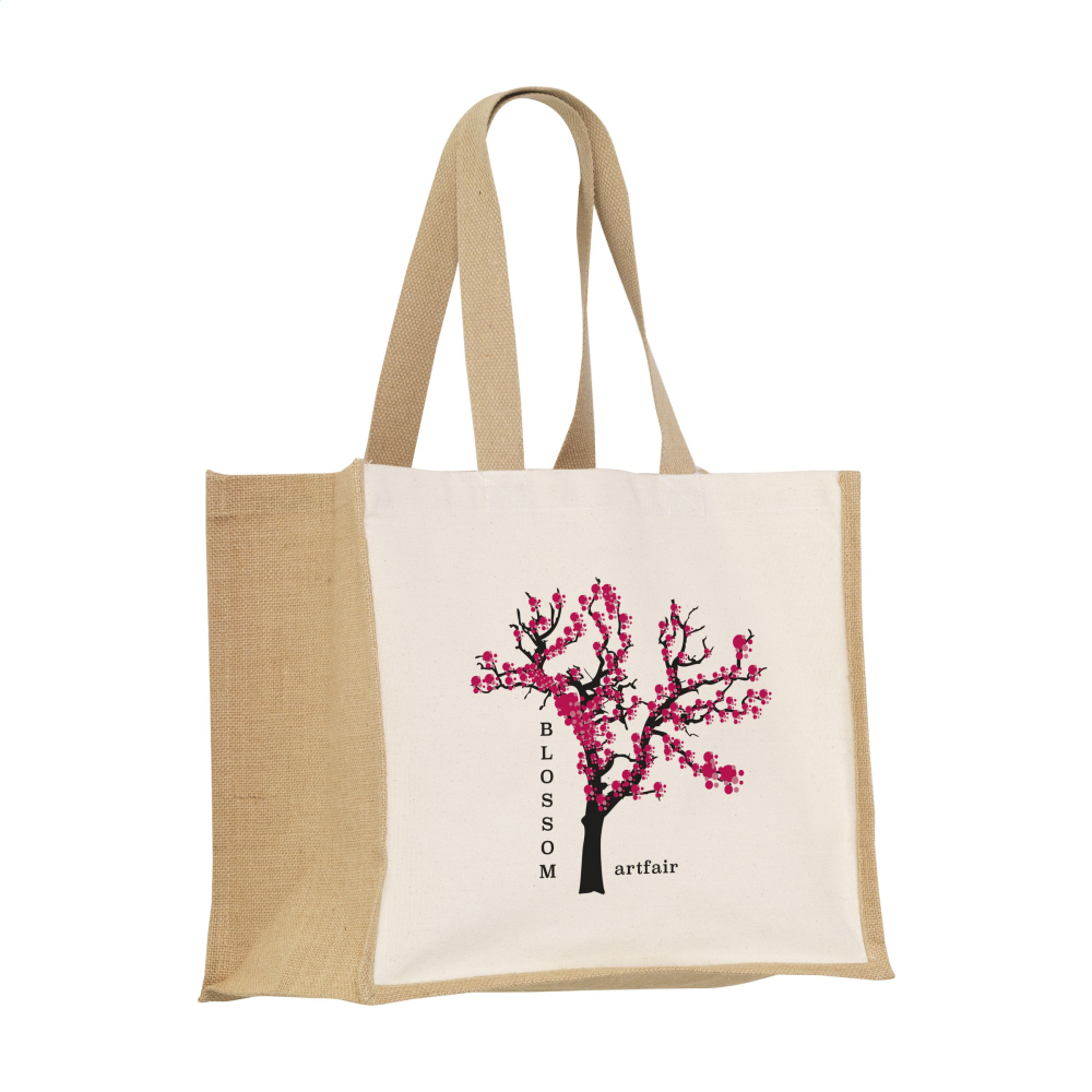 Eco-Friendly Jute and Canvas Reusable Shopping Bag - Coventry