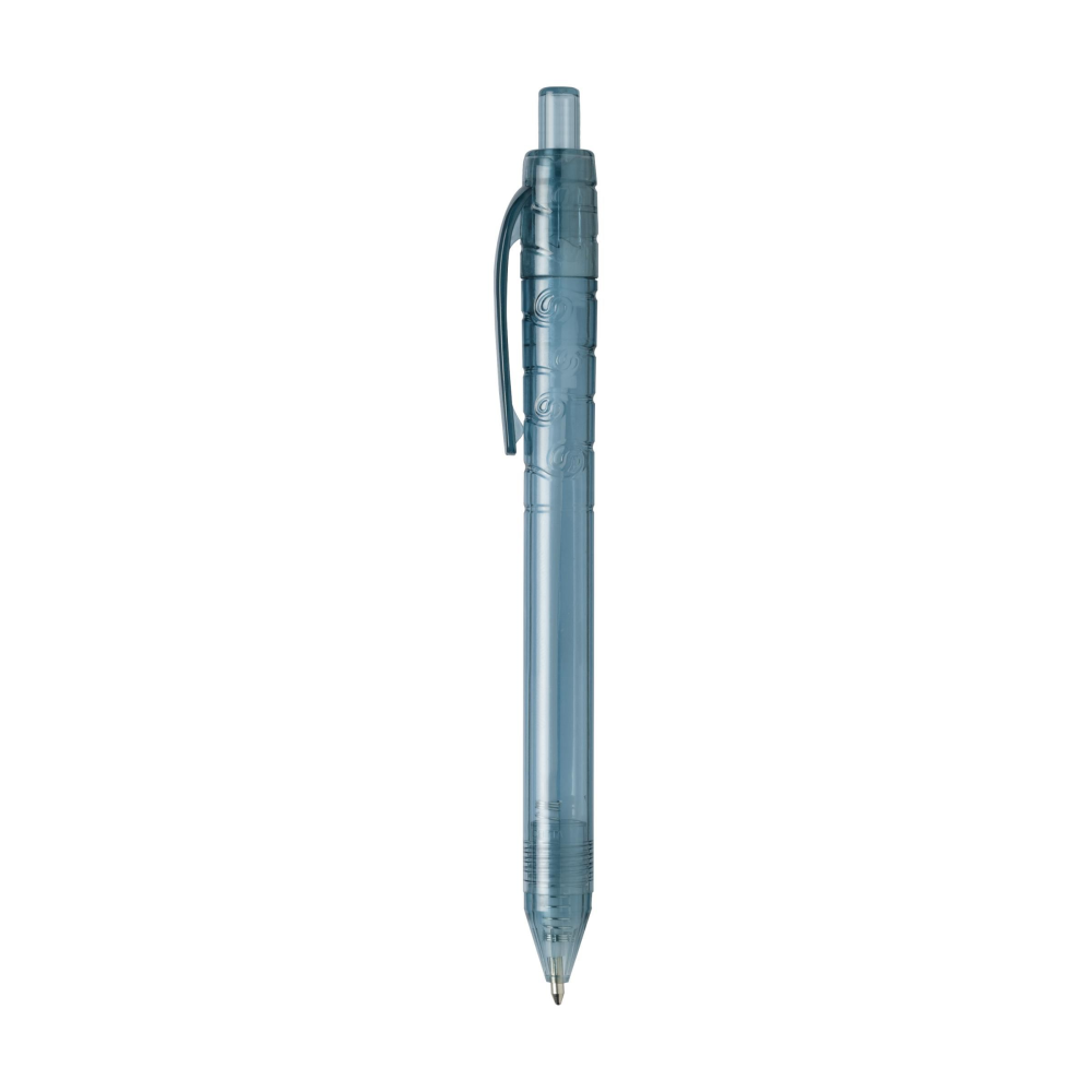 A blue ink ballpoint pen made from recycled PET bottles - Mexborough