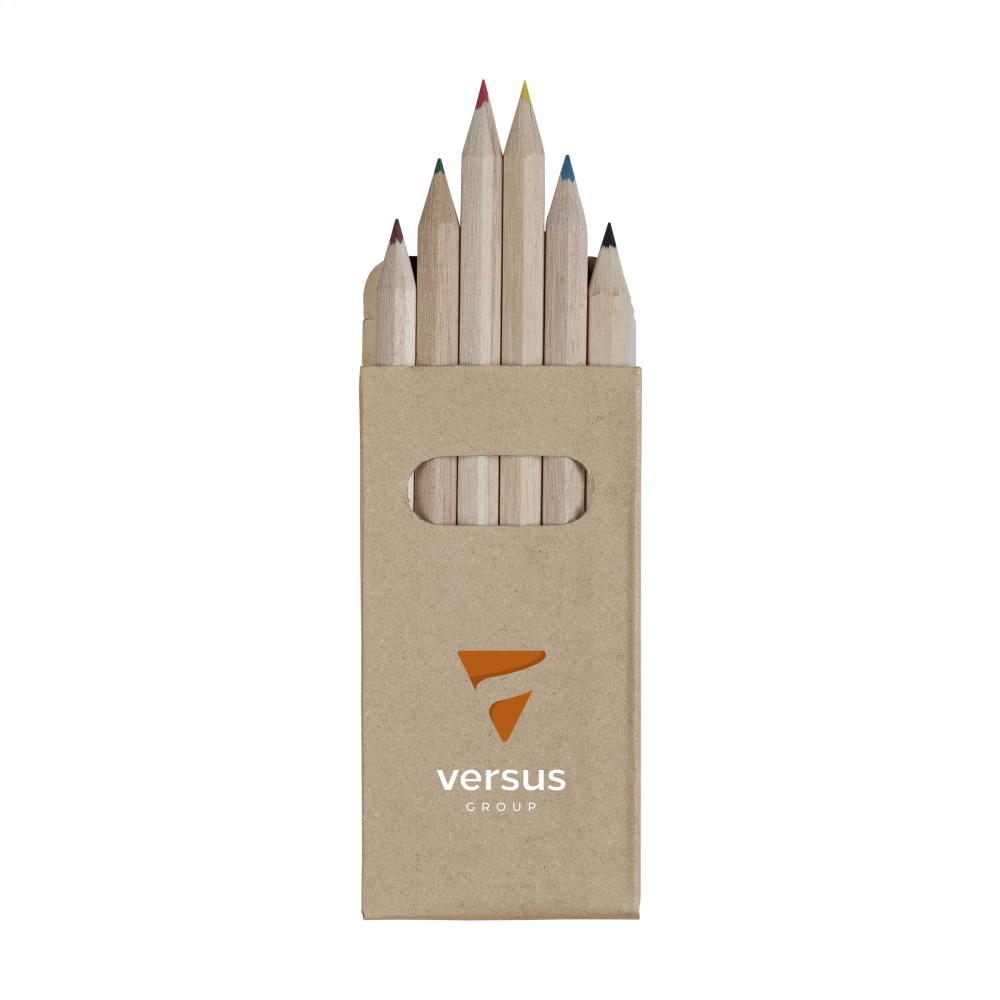 Unpainted Wooden Coloured Pencils in Recycled Cardboard Box - Matfield