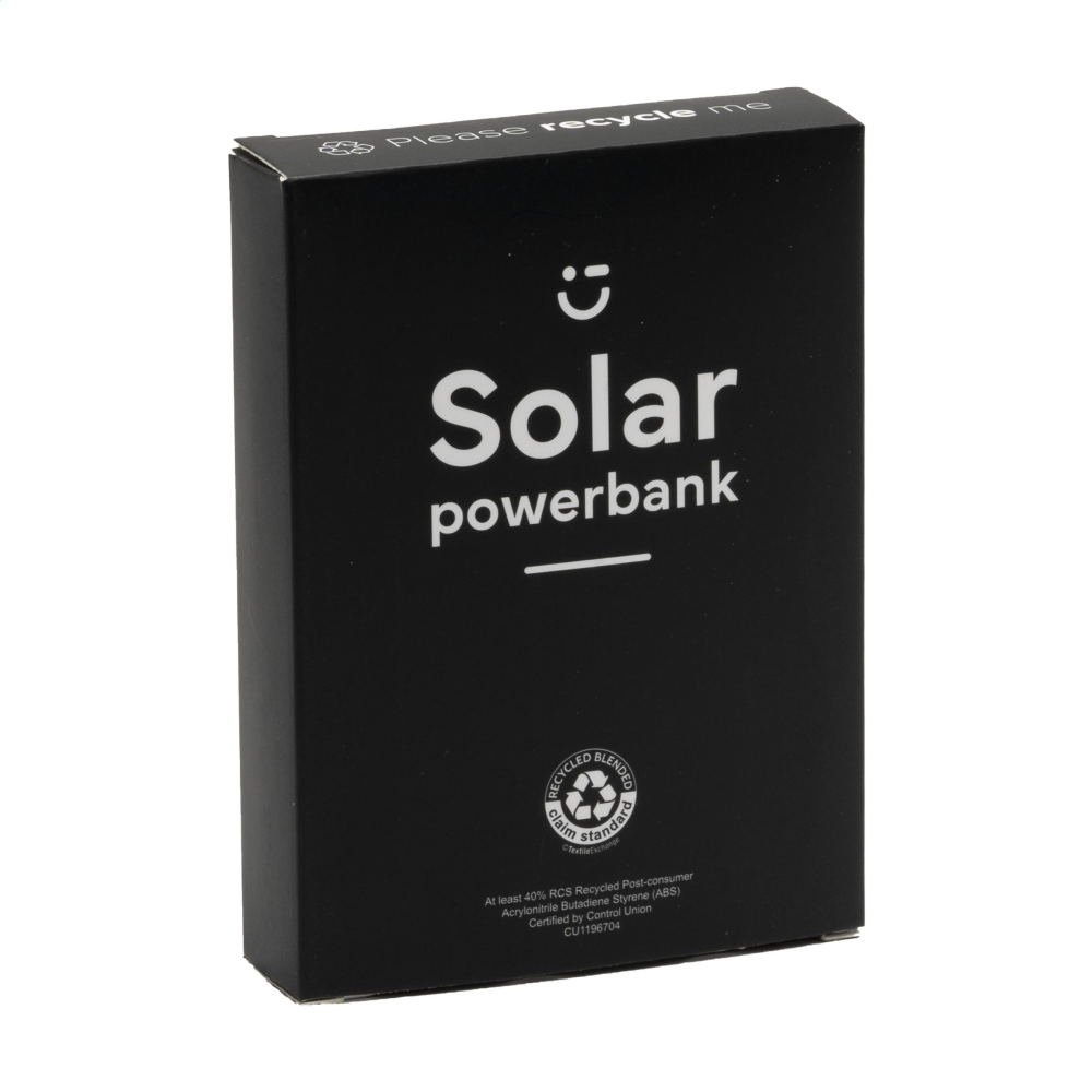 Powerbank personnalisé solaire 4000 mAh - Hackney