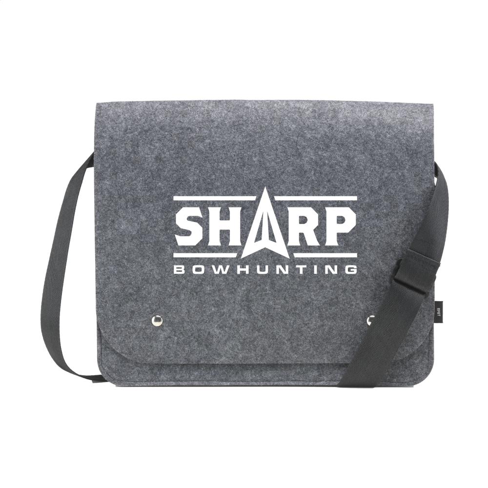 High-Quality RPET Felt Document Bag with Shoulder Strap - Fritton